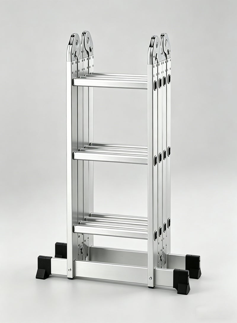AETHER Multi-Purpose Foldable Ladder - 3.5m - Adjustable and Lightweight Step Ladder with A-Frame, Extension and Scaffold Configurations, Non-Slip Feet, and Joint Locks - for Indoor and Outdoor Use - Image 3