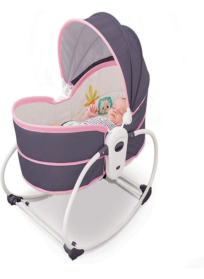 Mastela Mastela - 5-in-1 Multifunctional Comfortable Baby Bassinet Cradle Bed With Attractive Lighting & Musical Toy - 6033  - Image 1