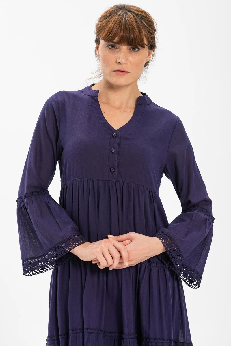 اليش شيل بيزي Tiered Cotton Dress