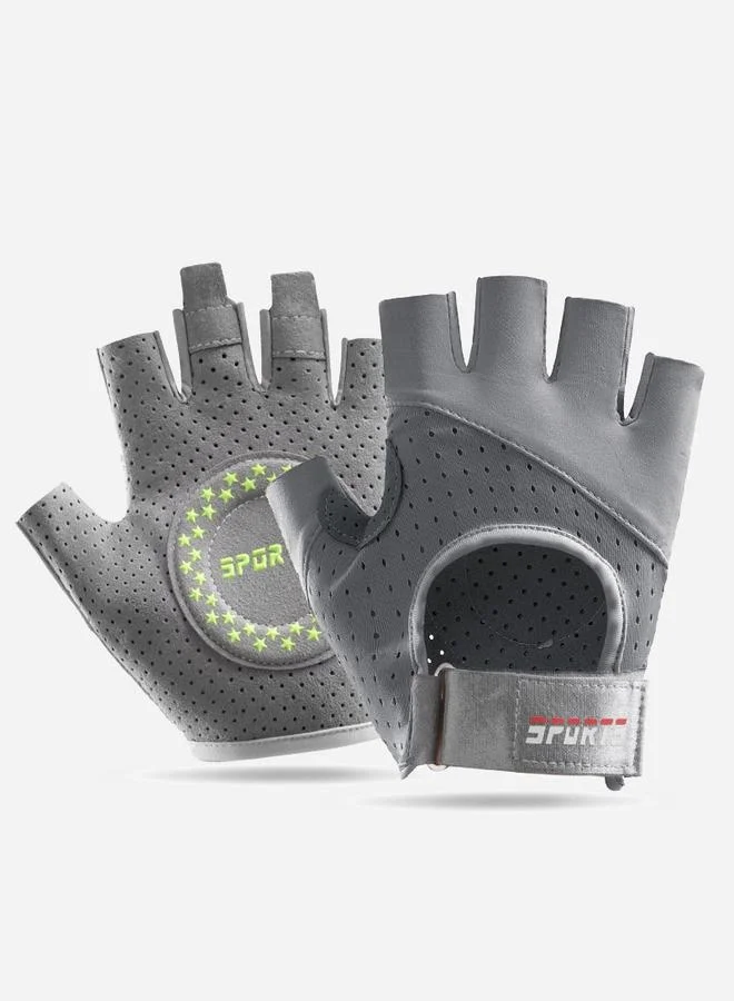 Styli Breathable Peep Text Silicon Grip Lifting Gloves