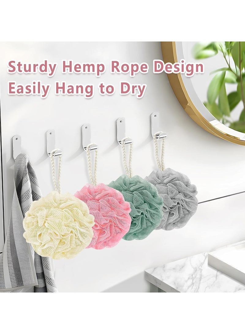 الصفحة الرئيسية 4 أنت عبوة من 3 قطع من إسفنجات الاستحمام، كرات استحمام، إسفنجات استحمام مقشرة وصديقة للبيئة، إسفنجات تقشير لطيفة للجسم، إسفنجات ليف لتنظيف البشرة وتهدئتها، ألوان متنوعة - Image 5