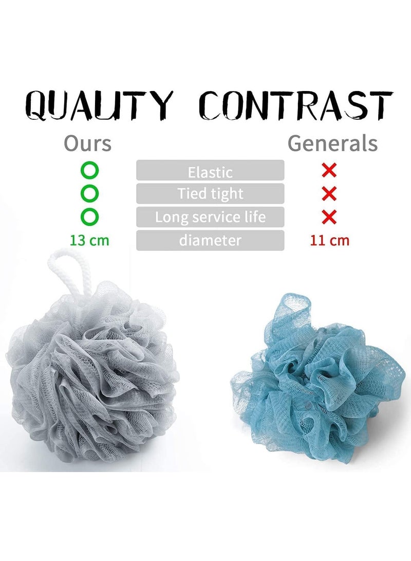 الصفحة الرئيسية 4 أنت عبوة من 3 قطع من إسفنجات الاستحمام، كرات استحمام، إسفنجات استحمام مقشرة وصديقة للبيئة، إسفنجات تقشير لطيفة للجسم، إسفنجات ليف لتنظيف البشرة وتهدئتها، ألوان متنوعة - Image 3