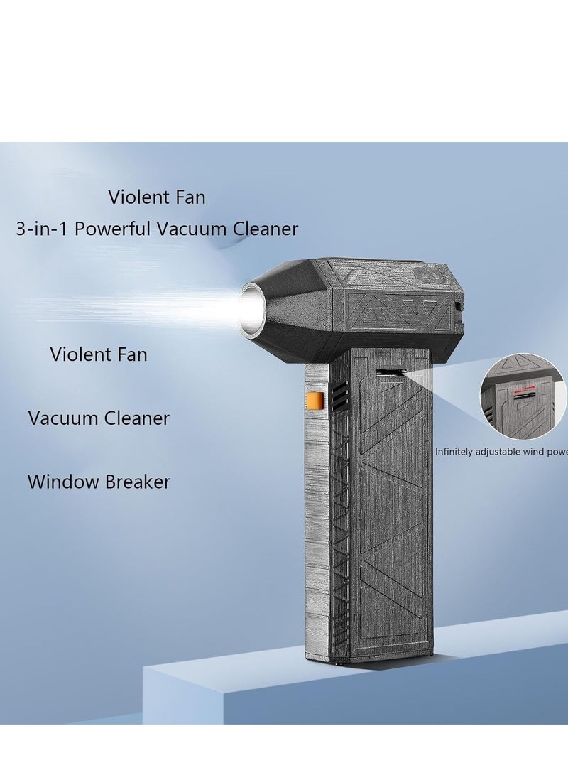 Generic Jet Fan Mini Blower, Multi-Purpose Jet Blower, Compact High Speed Turbo Jet Blower, Portable Rechargeable, Large Capacity Battery and Quick Charge Feature  - Image 4