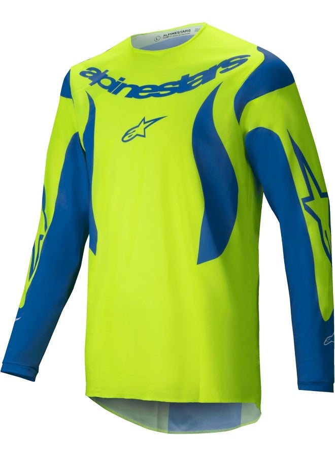 Alpinestars Alpinestars Fluid Haul Jersey Yellow Fluo/Blue - Image 1
