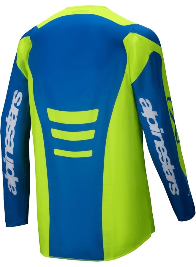 Alpinestars Alpinestars Fluid Haul Jersey Yellow Fluo/Blue - Image 2