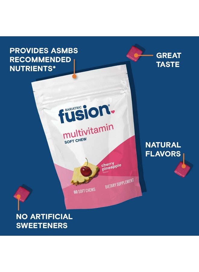 Bariatric Fusion Bariatric Multivitamin Chewable Soft Chew | Cherry Pineapple Flavor | Chewy Bariatric Vitamins for Post Bariatric Surgery Patients | 60 Count | 1 Month Supply - Image 2