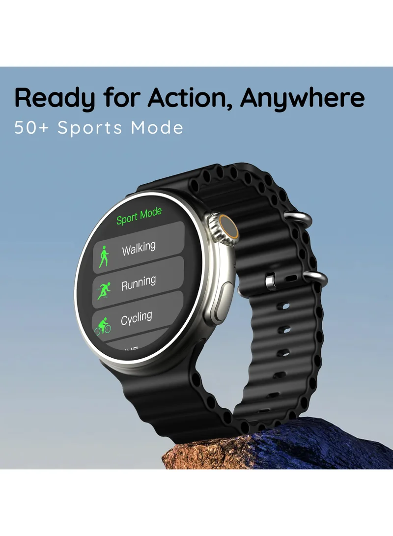 Pebble Forte 1.50" HD Infinite Display, BT Calling, Health Suite, Multi Sports, Premium Build, Alaram & Notification