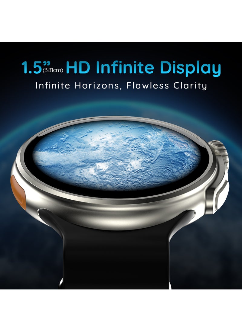 Pebble Forte 1.50" HD Infinite Display, BT Calling, Health Suite, Multi Sports, Premium Build, Alaram & Notification  - Image 3