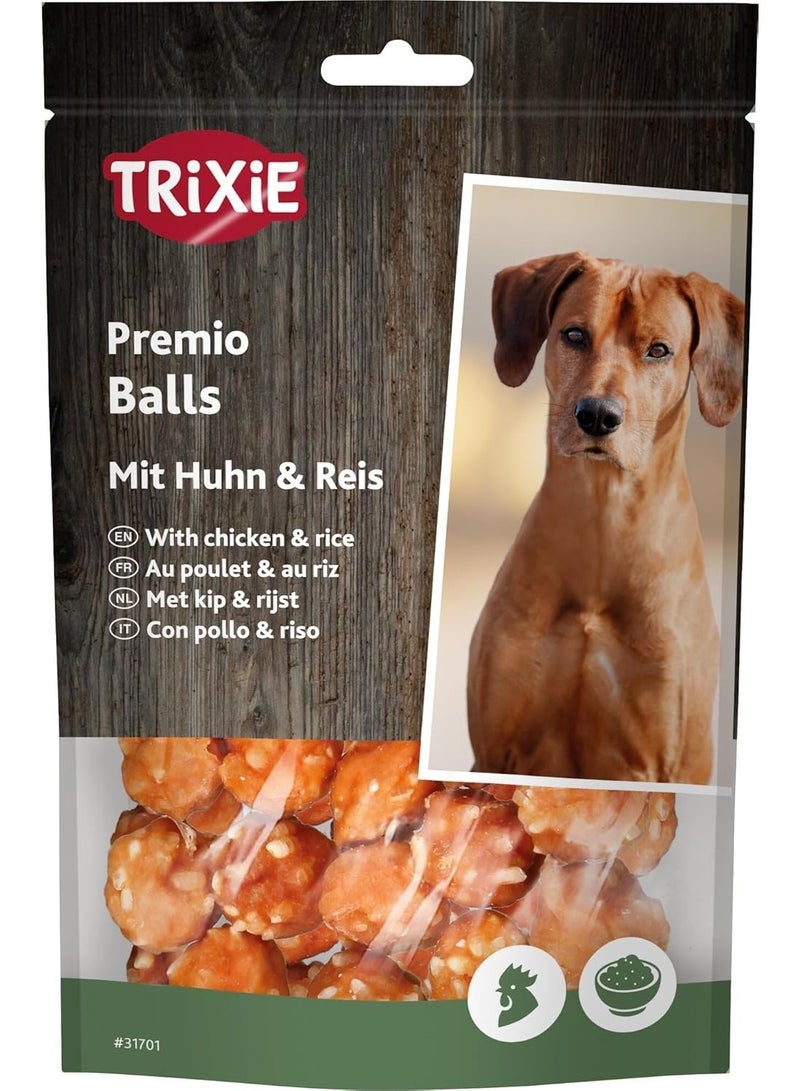 Trixie Premio Rice Chicken Balls Dog Treats - 80G - Image 1