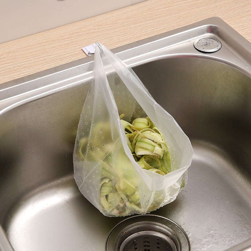 Disposable Self-Supporting Transparent Garbage Bag Residue Leftovers Bottom Drain Bag Sink Filter Water Cutting Bag 30 - Image 3
