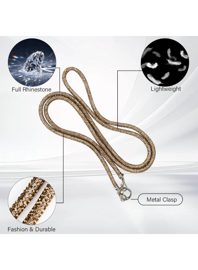 Phone Crossbody Lanyard, Crystal Phone Lanyard with Full Rhinestone Bling Glitter, Bling Phone Strap for Most Phone, iPad, Handbag,Wallet, Phone Neck Holder for Women (Cooper) - Image 5