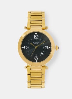 Royale Mega Round Shape Analog Wrist Watch RE104 E - 40mm - Gold  - Image 1