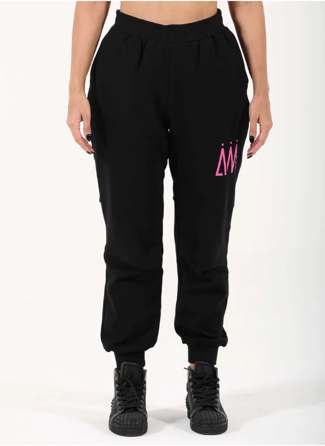 I Am The Company UNISEX SWEATPANTS - BLACK & FUCHSIA