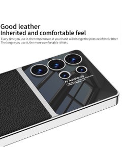 GKK Luxury Leather Case for Samsung Galaxy S25 Ultra (2025) ,Electroplated Ultra-Thin, Anti-Drop, All-Round Protection Phone Cover Support Wireless Charging with Pen Slot Design - Pen Not Included  - Image 3