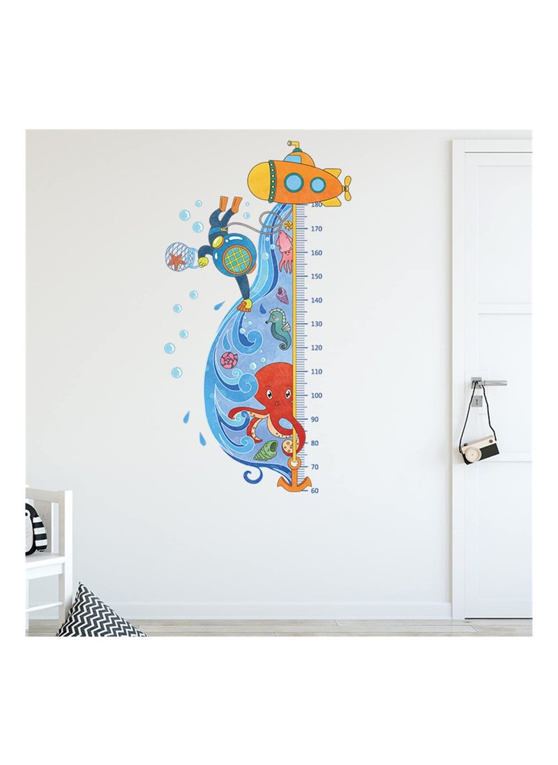Y&D Outer Space Kids Height Growth Chart Wall Stickers Decals Peel and Stick Removable for Baby Toddler Nursery Living Room Bedroom Decor  - Image 4