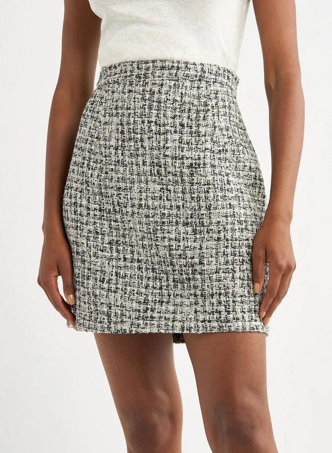 سبلاش فيڤ تنورة ميني بارزة الملمس