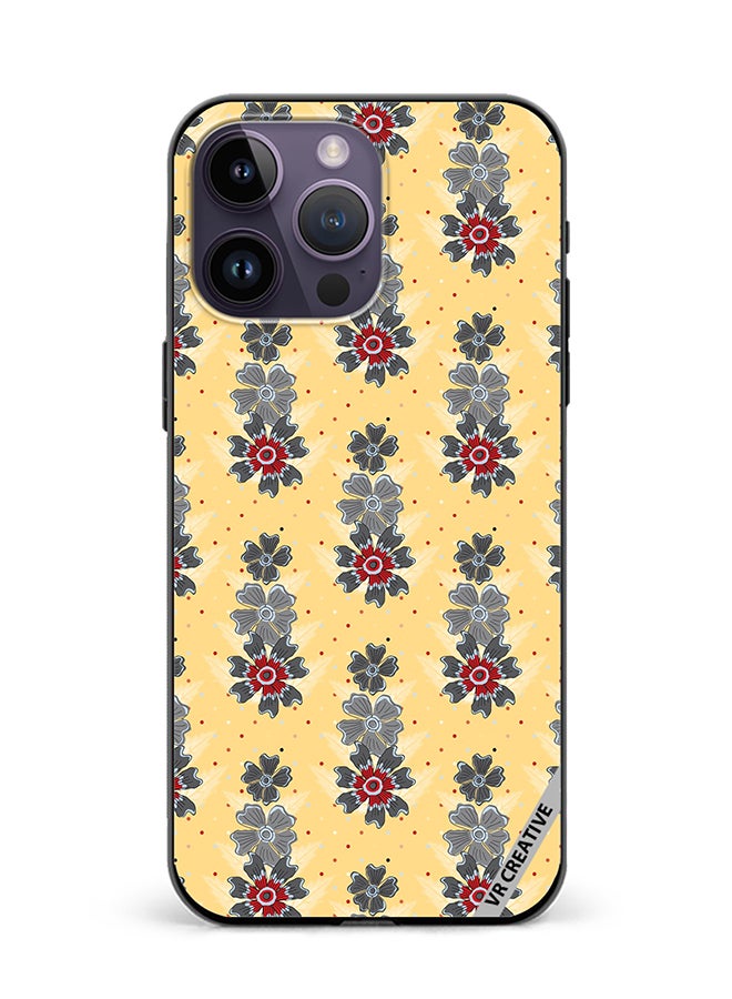 VR CREATIVE Protective Case Cover For Apple iPhone 16 Pro Max Pattern Flower Design Multicolour