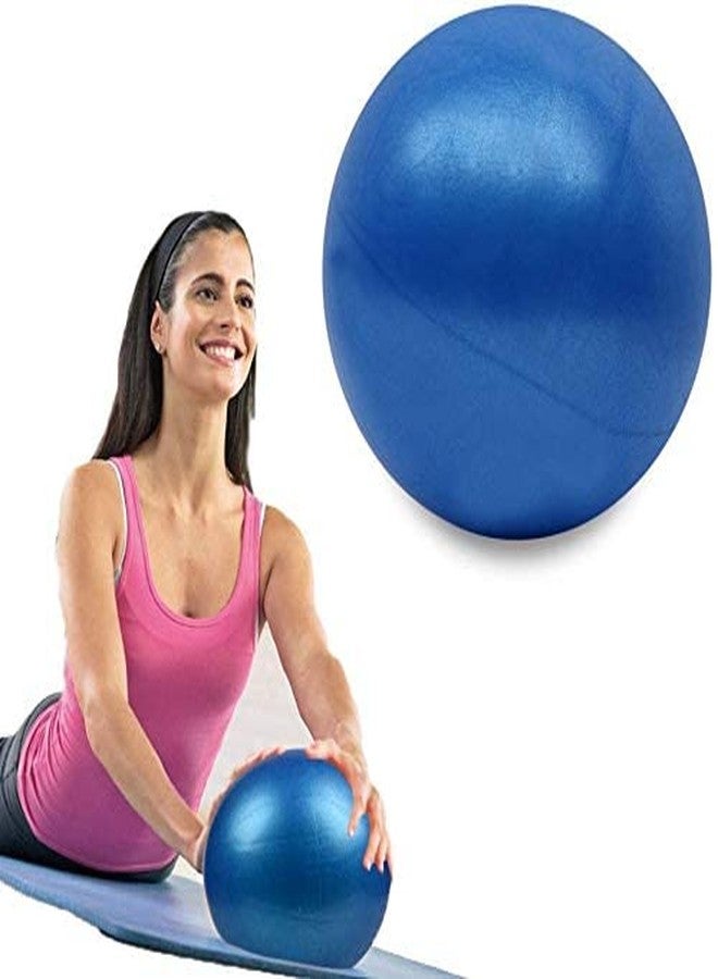 PIHARVA 25CM Mini Aerobic Exercise Ball - Anti-Burst Pilates Balance Ball for Fitness, Yoga, Stability, Physical Therapy Inflatable Gym Ball with Straw Pump Lightweight, Portable & Durable - Image 1