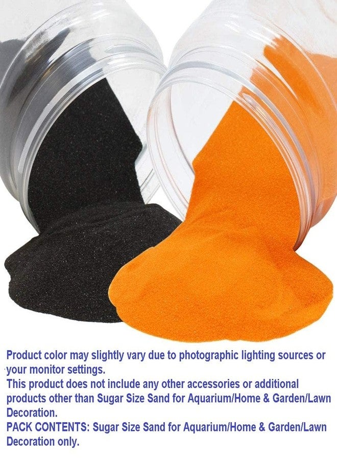 Quantum Retail Sugar Size Crystal/Quartz Silica Sand for Home and Garden Decor; Aquarium Substrate; Terrarium, Aquarium Decorative Sand (250 Grams Black Sand+ 250 Grams Orange Sand) - Image 4