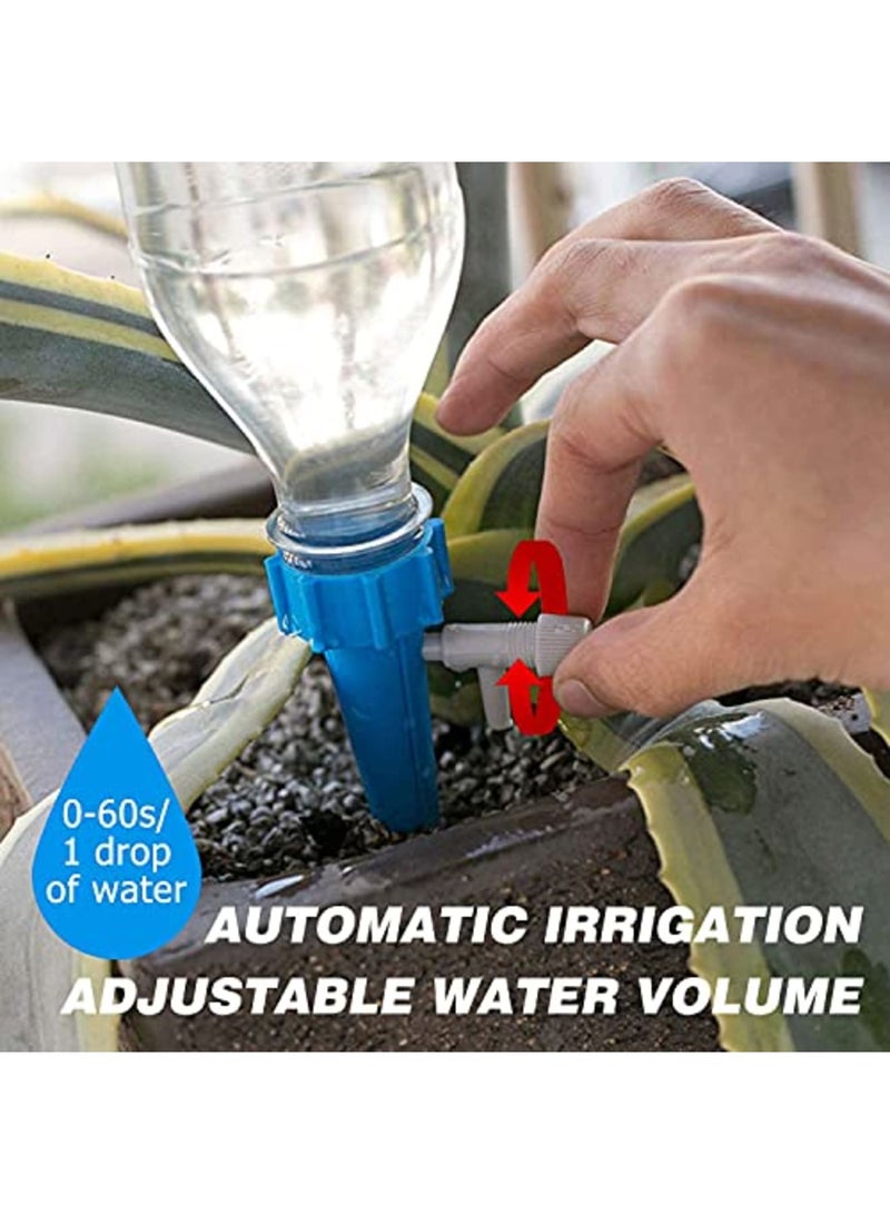 Luckam Self Watering Spikes, Slow Release Control Valve Switch (Green and Blue) - Image 2