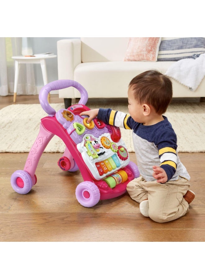 VTech Sit-to-Stand Learning Walker (Frustration Free Packaging), Pink - Image 3