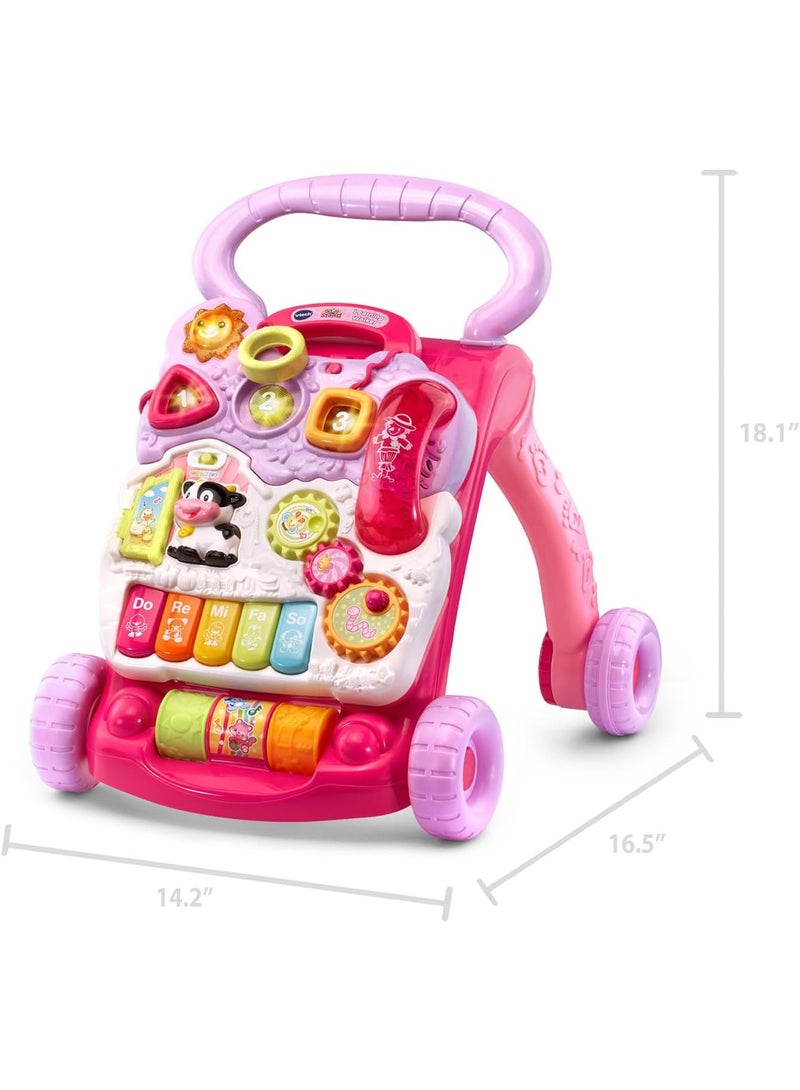 VTech Sit-to-Stand Learning Walker (Frustration Free Packaging), Pink - Image 4