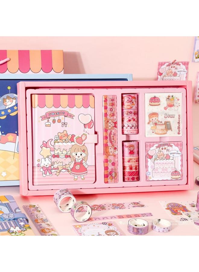 Bluejw Mr. Paper Hand Account Suit Gift Box Hand Account Book Notebook Boys Cute Walking Stick Book Children's Journal Primary School - Image 5