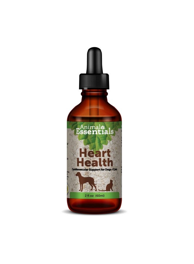 Animal Essentials Heart Health for Dogs & Cats - Cardiovascular Support Supplement, Healthy Heart, Organic Hawthorn Berry, Herbal Tincture - 2 Fl Oz - Image 1