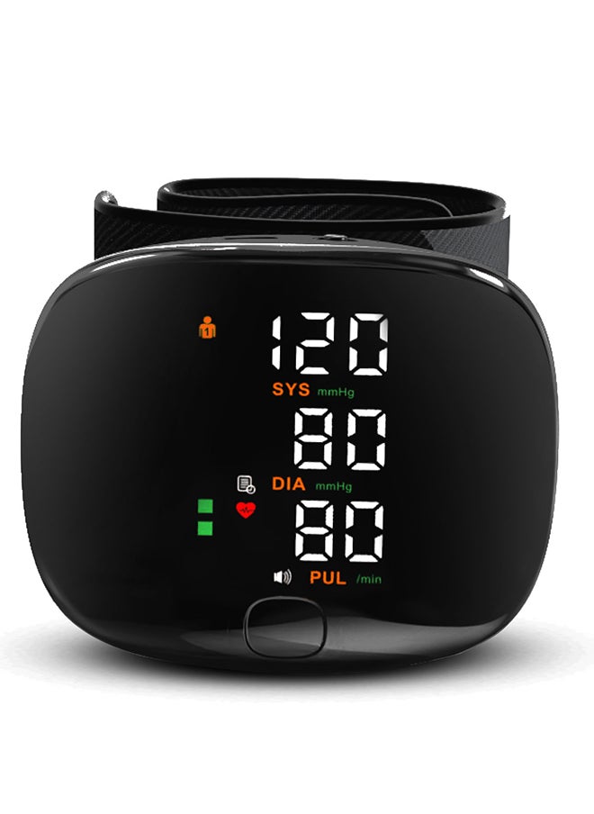 Blood Pressure Monitors for Home Use Rechargeable Blood Pressure Cuff Wrist Digital BP Machine with LED Backlit Display, Voice Broadcast for 2 Users