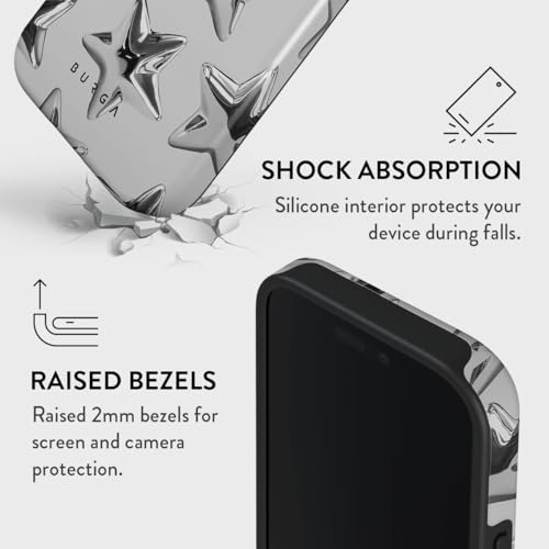 BURGA Unisex Phone Case for iPhone 16 Pro – Dual-Layer Hybrid Design with Shock-Absorbing TPU & Durable Exterior, Scratch-Resistant Finish and Raised Bezel Edge for Screen Protection & Daily Use - Image 4