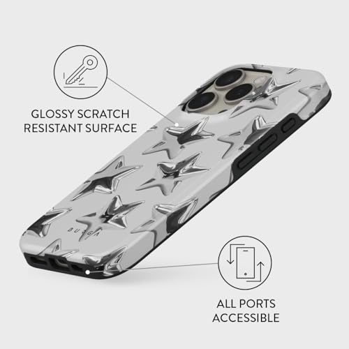 BURGA Unisex Phone Case for iPhone 16 Pro – Dual-Layer Hybrid Design with Shock-Absorbing TPU & Durable Exterior, Scratch-Resistant Finish and Raised Bezel Edge for Screen Protection & Daily Use - Image 3