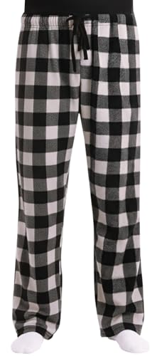 Followme #FollowMe 45902-1B-XXXL Polar Fleece Pajama Pants for Men/Sleepwear/PJs, White Buffalo Plaid, XXX-Large - Image 1