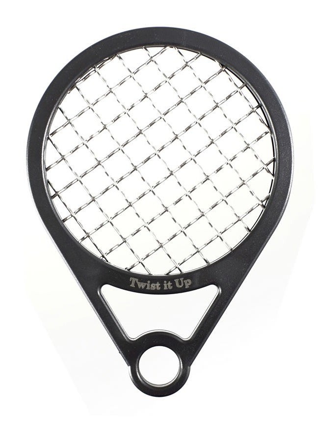 Twist it Up Twist Up Comb (Bond Black) - Alternative for Hair Sponges, Creates Curls and Twists for Black Men, Tennis Racket Design - Image 1