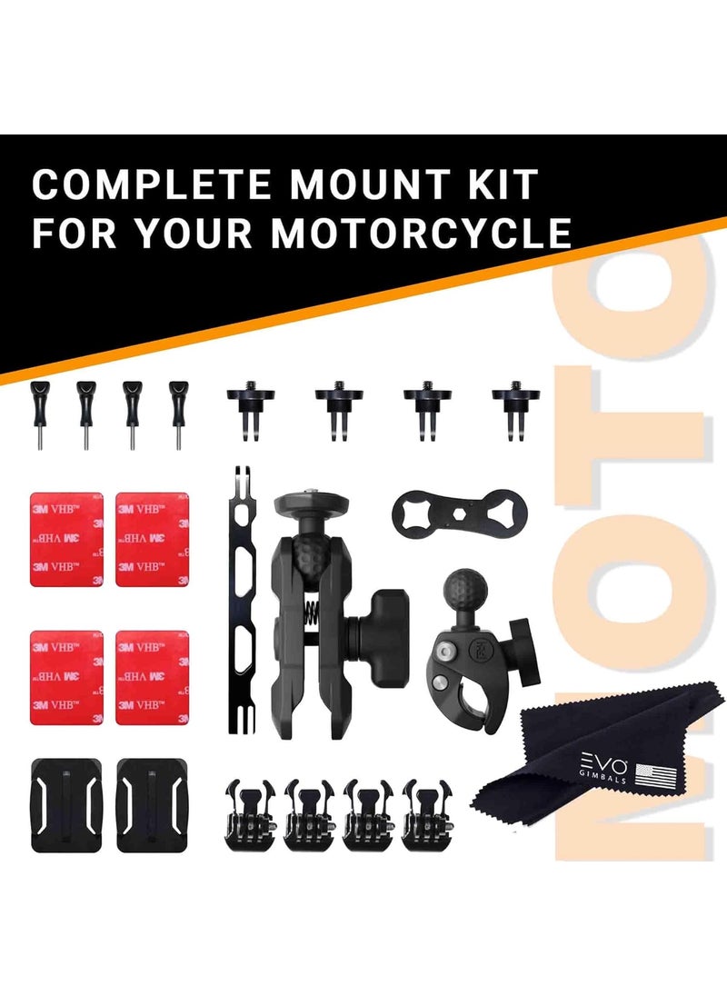 Insta360 Insta360 Complete Motorcycle Bundle Mounting Kit for ONE X3X2X 360 Cameras  Compatible with ONE RRS EVO and GoPro 11109MAX  - Image 2