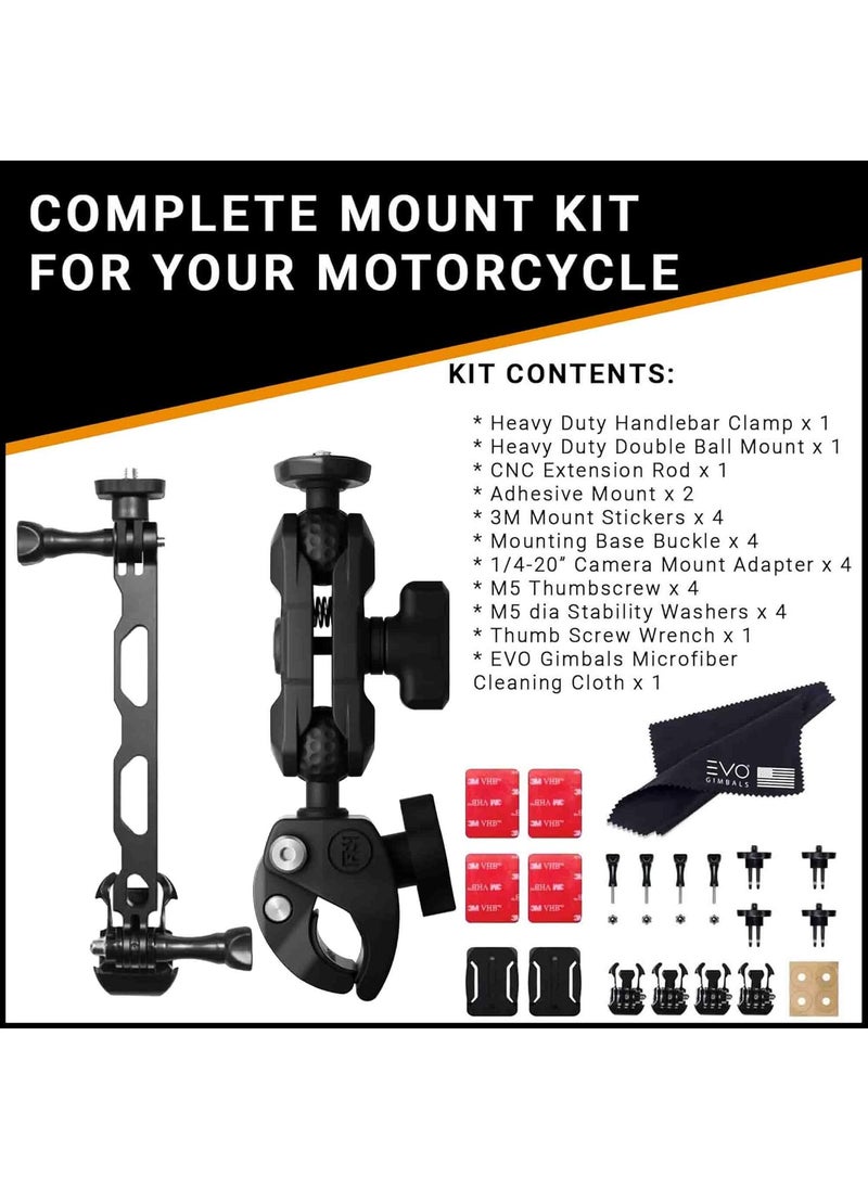Insta360 Insta360 Complete Motorcycle Bundle Mounting Kit for ONE X3X2X 360 Cameras  Compatible with ONE RRS EVO and GoPro 11109MAX  - Image 3
