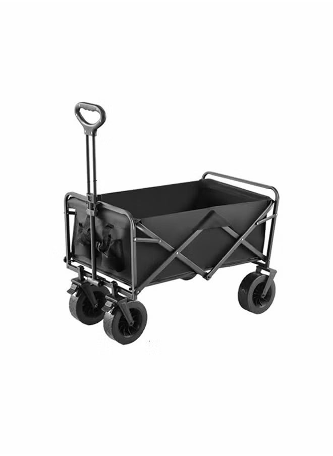 Excellent - Large Capacity Outdoor Camping Folding Trolley (Black) - Image 1