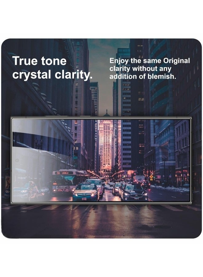 فاستر شاشة حماية شفاف لهاتف سامسونج جالاكسي اس 24 بلس (Galaxy S24 Plus), من Faster بتغطية كاملة من الحافة إلى الحافة مضادة للكسر و ضد البصمة - Image 2