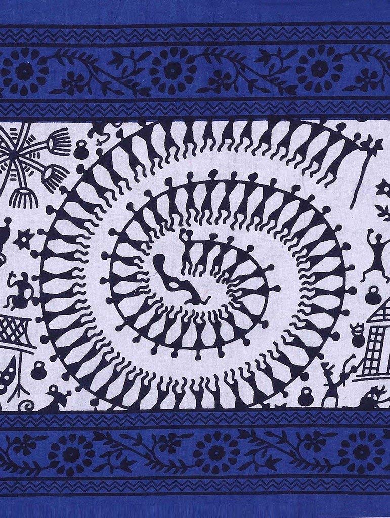 BedZone 100% Cotton,Fast Color, Comfort Rajasthani Jaipuri Traditional King Size Double Bedsheets with Pillow Covers. Multi08 - Image 2
