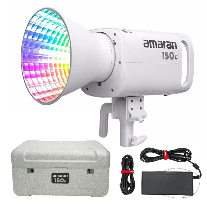 Aputure Amaran 150c COB Video LightRGBWW 150W2500K to 7500K CCT with GM Adjustment15610 lux 1m with Hyper ReflectorAPP Control White - Image 2