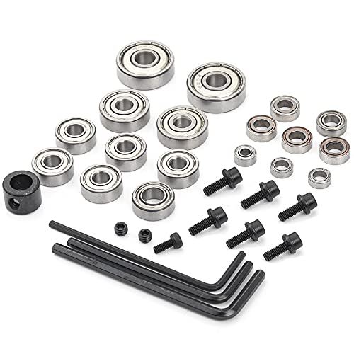 KOWOOD 24 Pieces Router Bit Bearing Replacement Set KA-001 (for: 12B 12P 15M 15Plus 24A 24X(B) 35B 40A 70A) - Image 1