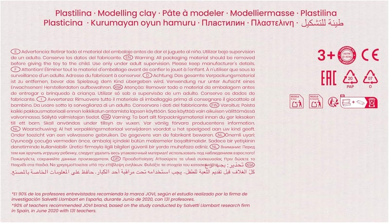 Jovi Black Plasticine Box - 30 Tablets of 50g Each, Total 350g - Image 4