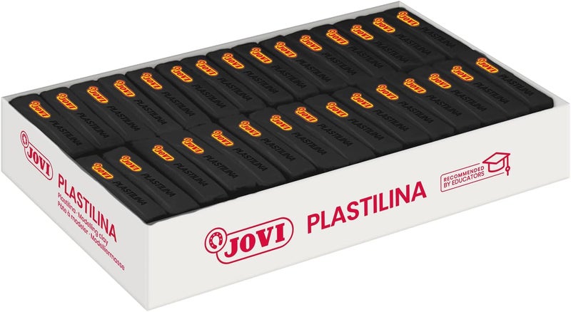 Jovi Black Plasticine Box - 30 Tablets of 50g Each, Total 350g - Image 1