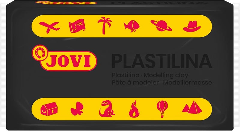 Jovi Black Plasticine Box - 30 Tablets of 50g Each, Total 350g - Image 2