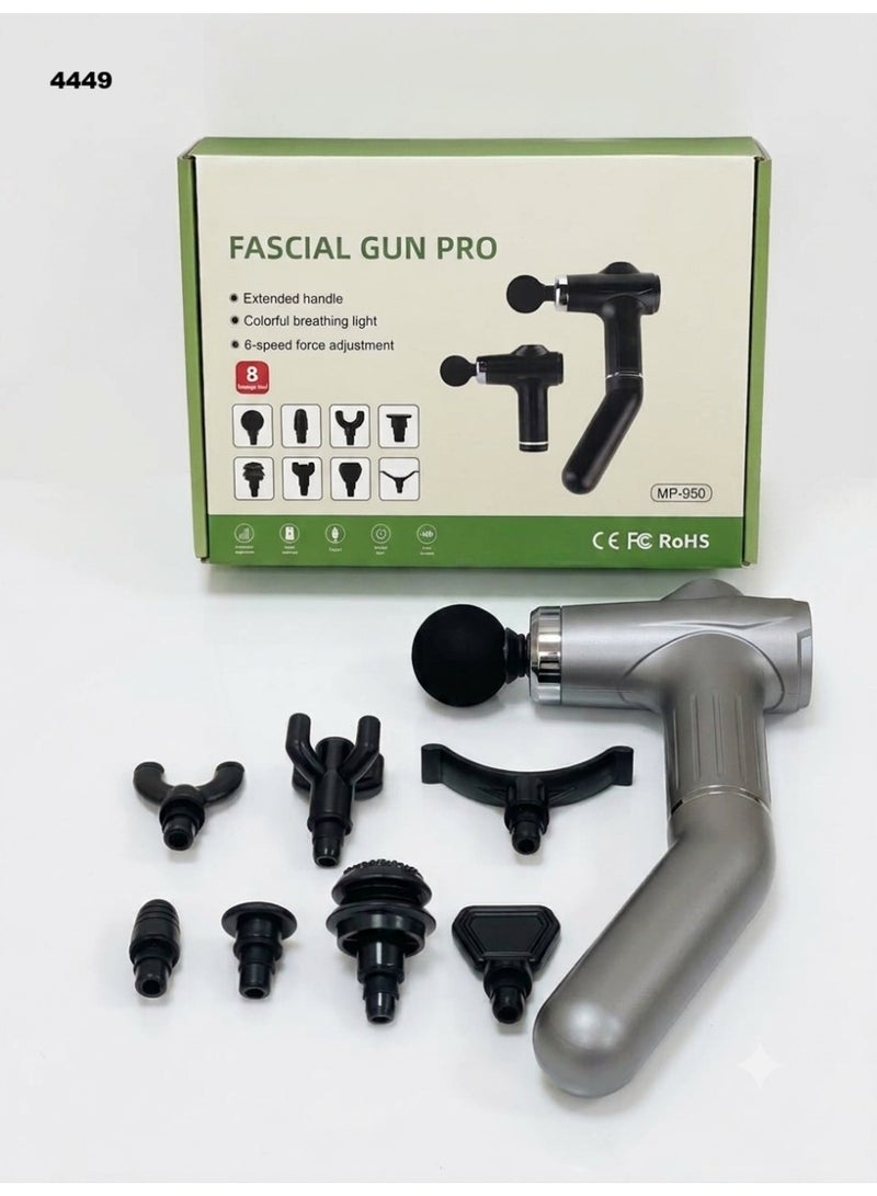 Powerful Portable Deep Tissue Percussion Massage Gun with Heat for Athletes, Handheld Electric Back Massager - Image 3