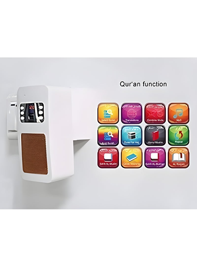 SUNDUS Holy wall speaker, Bluetooth connection, speaker for recitation of the Holy Quran, small size model SQ669 (white) - Image 3