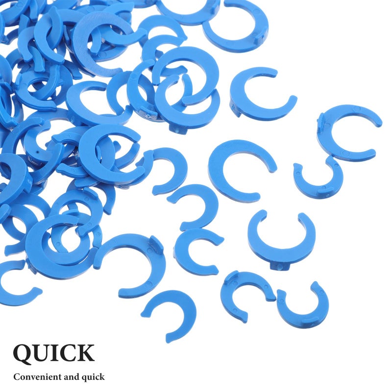 مشابك القفل الزرقاء وموصلات المرشح، وصلات التوصيل السريع، 200 قطعة لأجزاء استبدال نظام التناضح العكسي (RO) للترشيح - Image 4
