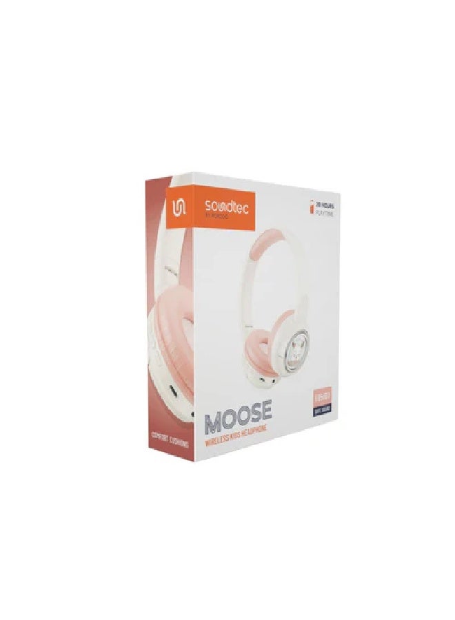 porodo Soundtec Moose Wireless Kids Headphone, Child-Friendly Controls, 85dB Safe Sound, 400mAh Battery,20H Playtime, Type-C Charging Port, V5.3 Bluetooth,10m Transmission Distance  - Image 2