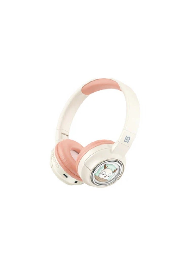 porodo Soundtec Moose Wireless Kids Headphone, Child-Friendly Controls, 85dB Safe Sound, 400mAh Battery,20H Playtime, Type-C Charging Port, V5.3 Bluetooth,10m Transmission Distance  - Image 1