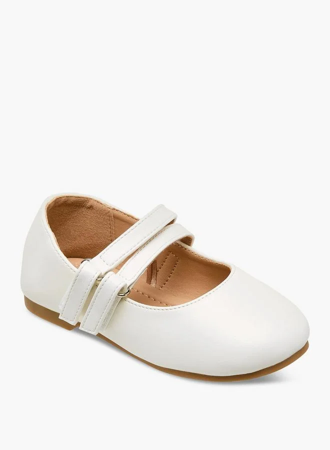جونيورز Girls Hook & Loop Ballerina Shoes
