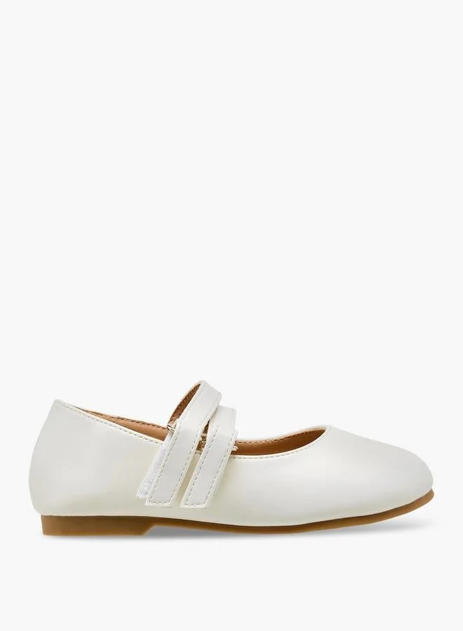 جونيورز Girls Hook & Loop Ballerina Shoes
